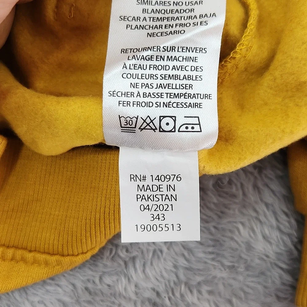 Lee Hoodie Boys 4T Yellow Pullover Sweatshirt Stripe Logo Fleece‎ 19005513
